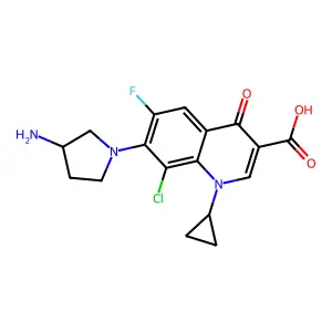 Clinafloxacin, (S)- structure
