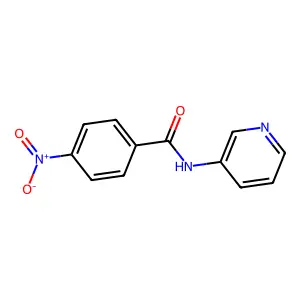 Pyridine, 3-(p-nitrobenzamido)- structure