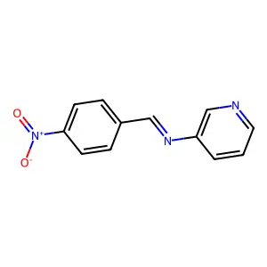 N-[(4-Nitrophenyl)methylene]-3-pyridinamine structure