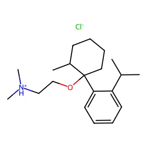 Ethylamine, 2-((1-o-cumenyl-2-methylcyclohexyl)oxy)-N,N-dimethyl-, hydrochloride structure
