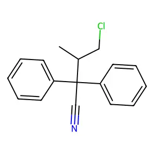 4-氯-2,2-二苯基-3-甲基丁腈 structure