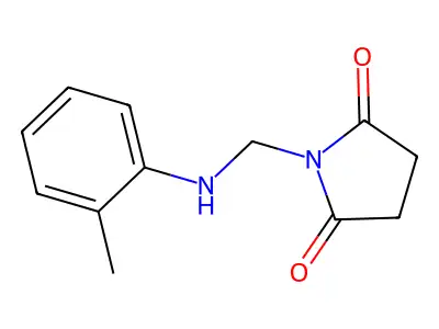 Succinimide, N-(o-toluidinomethyl)- structure