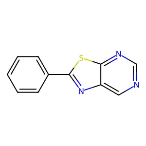 2-Phenylthiazolo[5,4-d]pyrimidine structure