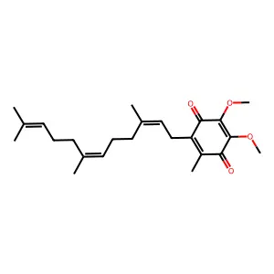 2,3-Dimethoxy-5-methyl-6-farnesyl-1,4-benzoquinone structure