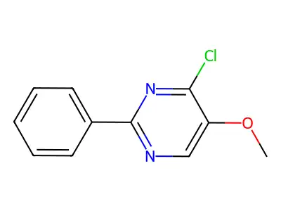 4-Chloro-5-methoxy-2-phenylpyrimidine structure