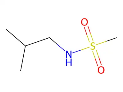 N-(2-methylpropyl)methanesulfonamide structure