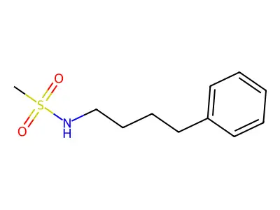 N-(4-phenylbutyl)methanesulfonamide structure