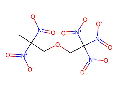 Propane, 2,2-dinitro-1-(2,2,2-trinitroethoxy)- structure