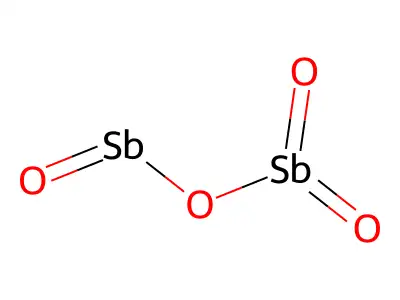 四氧化二锑 structure