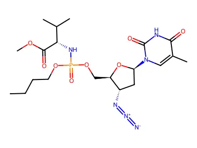 5'MeOValPO3(Bu)AZT structure
