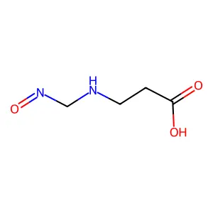 beta-Alanine, N-(nitrosomethyl)- structure