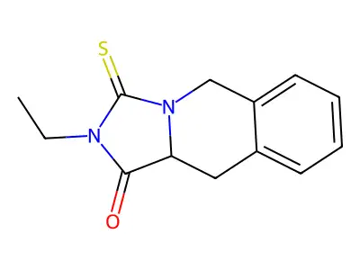 2-ethyl-3-thioxo-2,3,10,10a-tetrahydroimidazo[1,5-b]isoquinolin-1(5H)-one structure