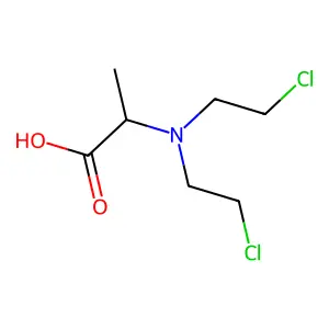 Alanine, N,N-bis(2-chloroethyl)- structure