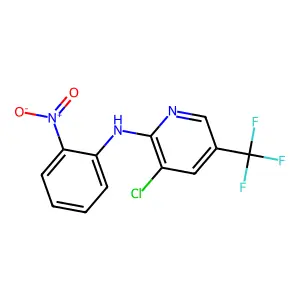 3-chloro-N-(2-nitrophenyl)-5-(trifluoromethyl)pyridin-2-amine structure