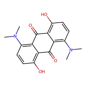 9,10-Anthracenedione, 1,5-bis(dimethylamino)-4,8-dihydroxy- structure