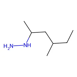 Hydrazine, (1,3-dimethylpentyl)- structure