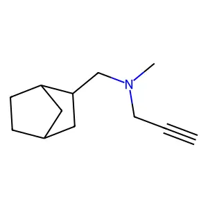 2-Norbornanemethylamine, N-methyl-N-2-propynyl- structure