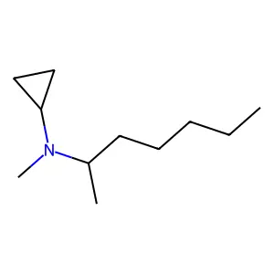N-环丙基-N,1-二甲基己胺 structure