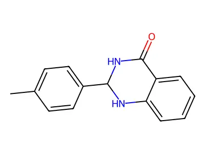 2,3-Dihydro-2-(4-methylphenyl)-4(1H)-quinazolinone structure