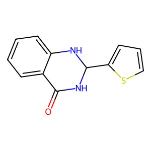 2-thiophen-2-yl-2,3-dihydro-1H-quinazolin-4-one structure