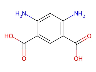 4,6-Diaminobenzene-1,3-dicarboxylic acid structure