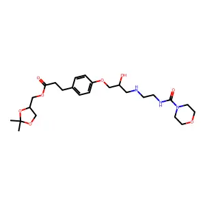 Landiolol, (2S,4R)- structure