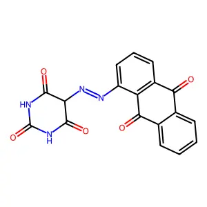 5-(Anthraquinon-1-ylazo)barbituric acid structure