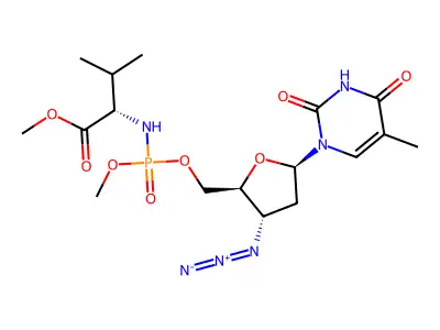 5'MeOValPO3(Me)AZT structure