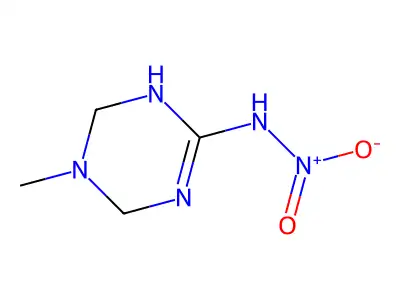 N-(3-methyl-2,4-dihydro-1H-1,3,5-triazin-6-yl)nitramide structure