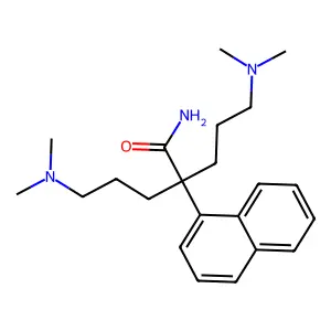 1-Naphthaleneacetamide, alpha,alpha-bis(3-(dimethylamino)propyl)- structure