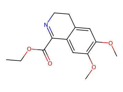 Ethyl 3,4-dihydro-6,7-dimethoxy-1-isoquinolinecarboxylate structure