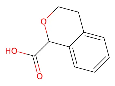 3,4-dihydro-1H-2-benzopyran-1-carboxylic acid structure