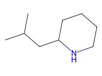 2-(2-Methylpropyl)piperidine structure