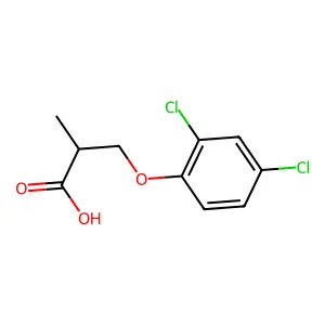 3-(2,4-Dichlorophenoxy)-2-methylpropanoic acid structure