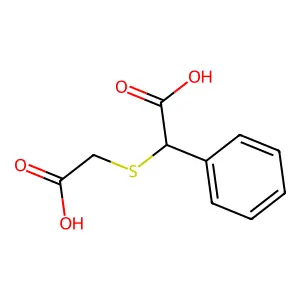 2-(Carboxymethylsulfanyl)-2-phenylacetic acid structure