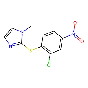 2-(2-Chloro-4-nitrophenyl)sulfanyl-1-methylimidazole structure