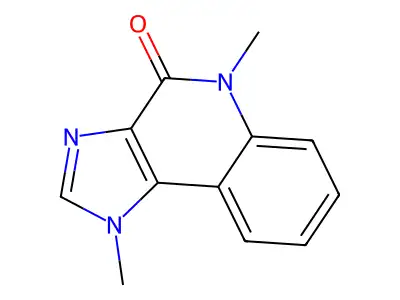 4H-Imidazo(4,5-c)quinolin-4-one, 1,5-dihydro-1,5-dimethyl- structure