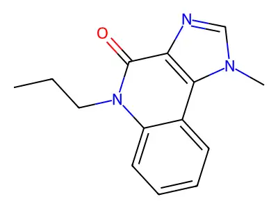 4H-Imidazo(4,5-c)quinolin-4-one, 1,5-dihydro-1-methyl-5-propyl- structure