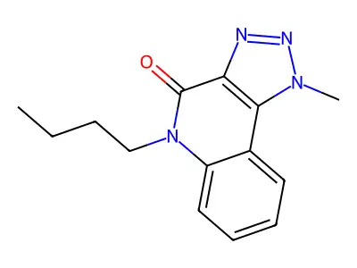 4H-1,2,3-Triazole(4,5-c)quinolin-4-one, 1,5-dihydro-5-butyl-1-methyl- structure