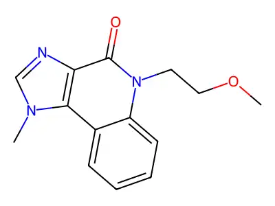 4H-Imidazo(4,5-c)quinolin-4-one, 1,5-dihydro-5-(2-methoxyethyl)-1-methyl- structure