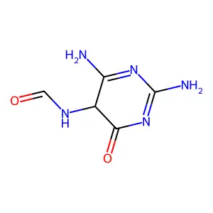 N-(2,6-Diamino-4,5-dihydro-4-oxo-5-pyrimidinyl)formamide structure