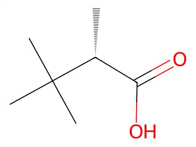2,3,3-Trimethylbutanoic acid structure
