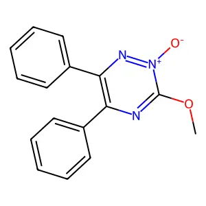 3-Methoxy-2-oxido-5,6-diphenyl-1,2,4-triazin-2-ium structure
