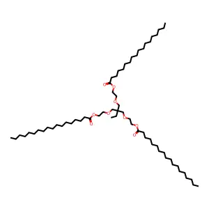Monooxyethylene trimethylolpropane tristearate structure
