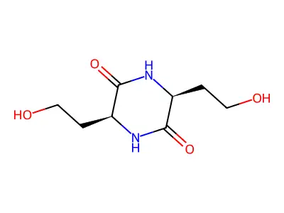 3,6-Bis(2-hydroxyethyl)piperazine-2,5-dione structure