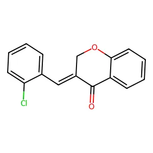 3-[(2-Chlorophenyl)methylidene]chromen-4-one structure
