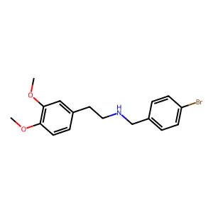 (4-Bromobenzyl)[2-(3,4-dimethoxyphenyl)ethyl]amine structure