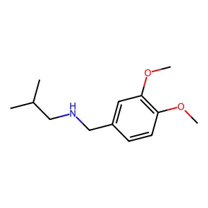 [(3,4-Dimethoxyphenyl)methyl](2-methylpropyl)amine structure