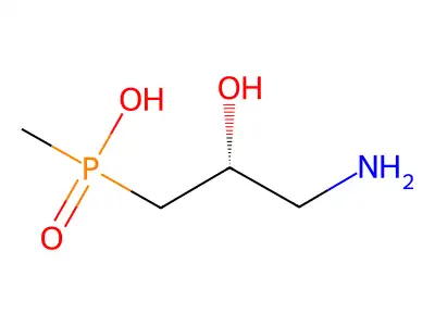 ((2S)-3-Amino-2-hydroxypropyl)(methyl)phosphinic acid structure
