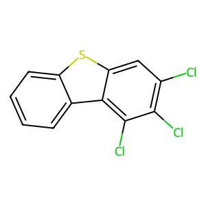 Dibenzothiophene, trichloro- structure